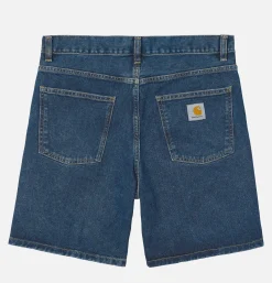 CARHARTT WIP Newel Short Blue Stone Washed< Shorts