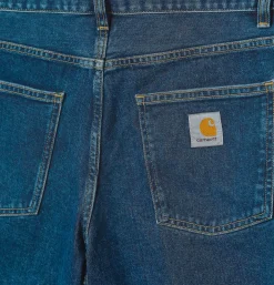 CARHARTT WIP Newel Short Blue Stone Washed< Shorts