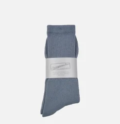 ANONYMOUS ISM Oc Pile Low Crew Blue<Homme Chaussettes