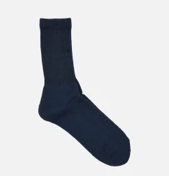 ANONYMOUS ISM Oc Pile Low Crew Navy<Homme Chaussettes
