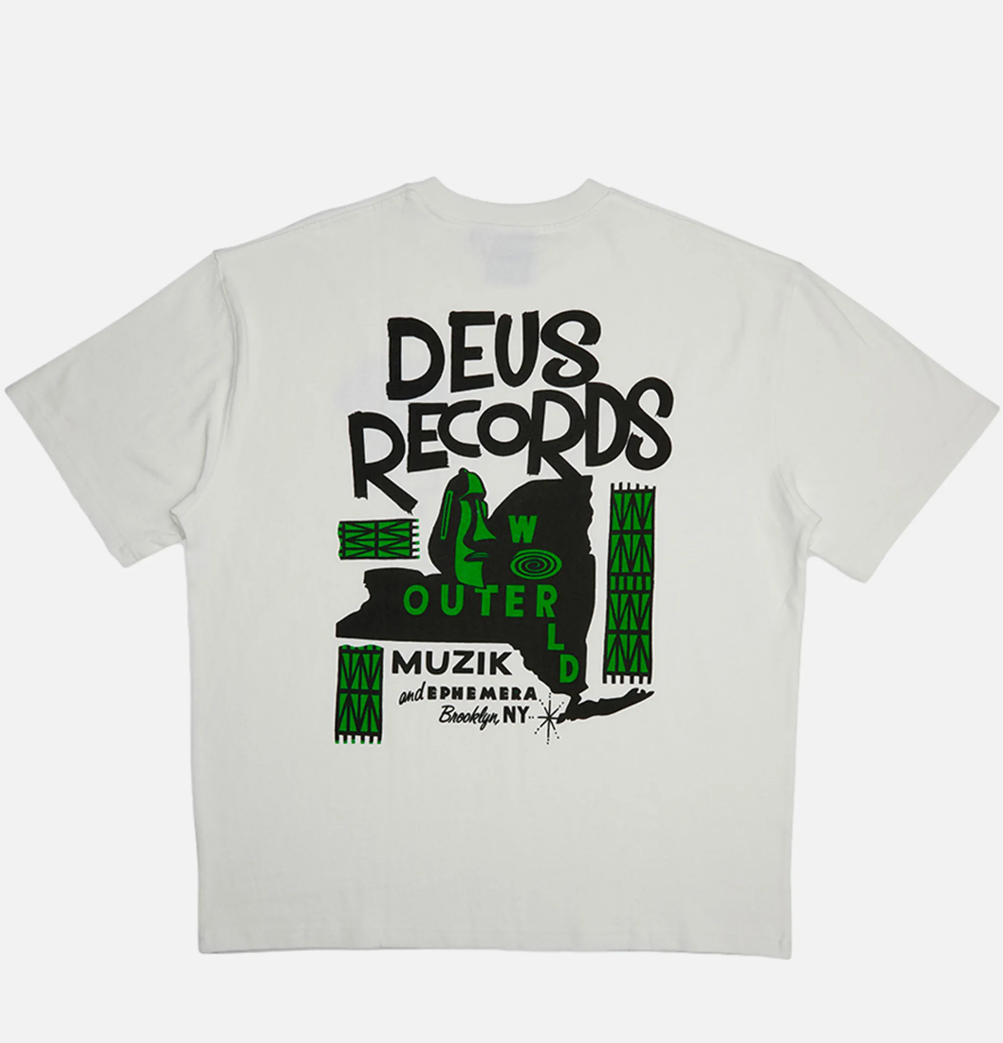 DEUS Outerworld Tee Vintage White< T-shirts
