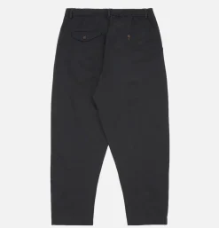 UNIVERSAL WORKS Pantalon Double Pleated Black< Chinos