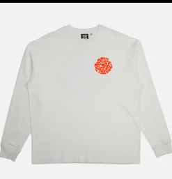 DEUS Paradigm Ls Tee Vintage White< T-shirts