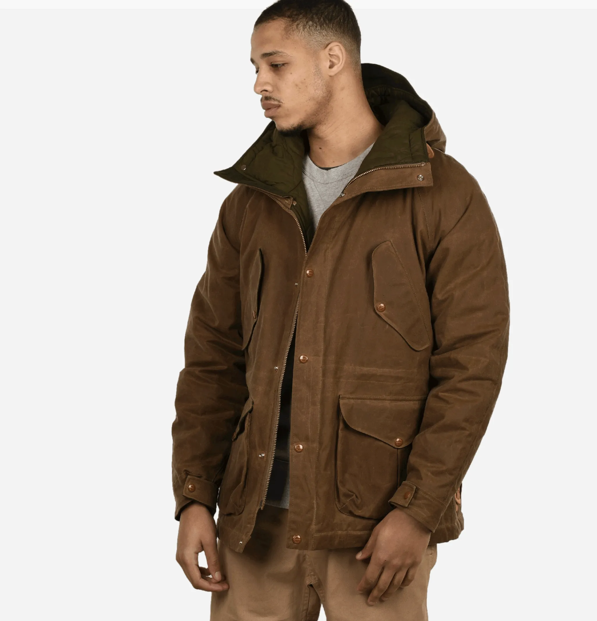 MANIFATTURA CECCARELLI Parka Fisherman Dark Tan< Blousons & Manteaux