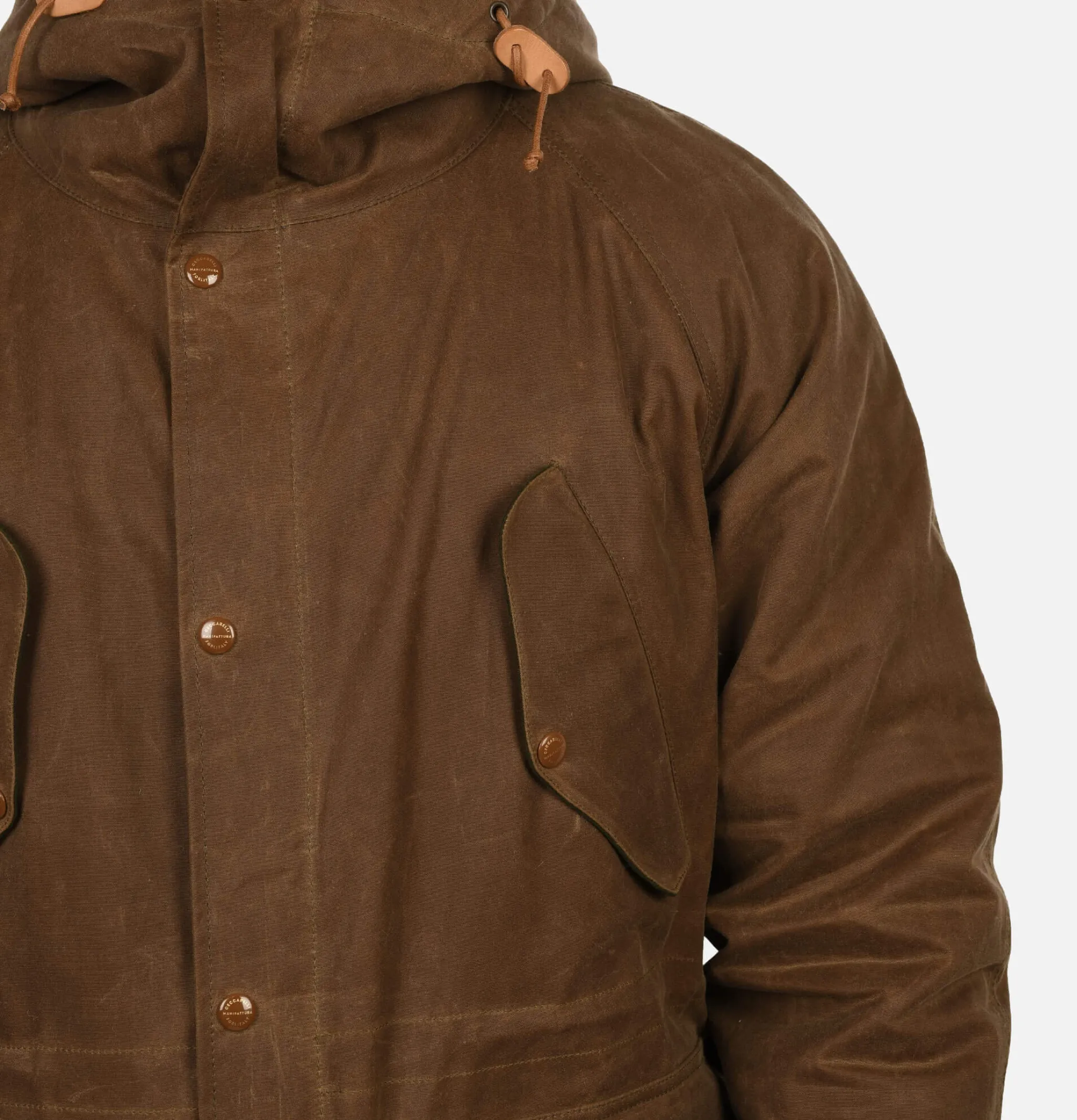 MANIFATTURA CECCARELLI Parka Fisherman Dark Tan< Blousons & Manteaux