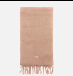BARBOUR Plain Lambswool Scarf Lt Brown< Gants • Bonnets • Echarpes