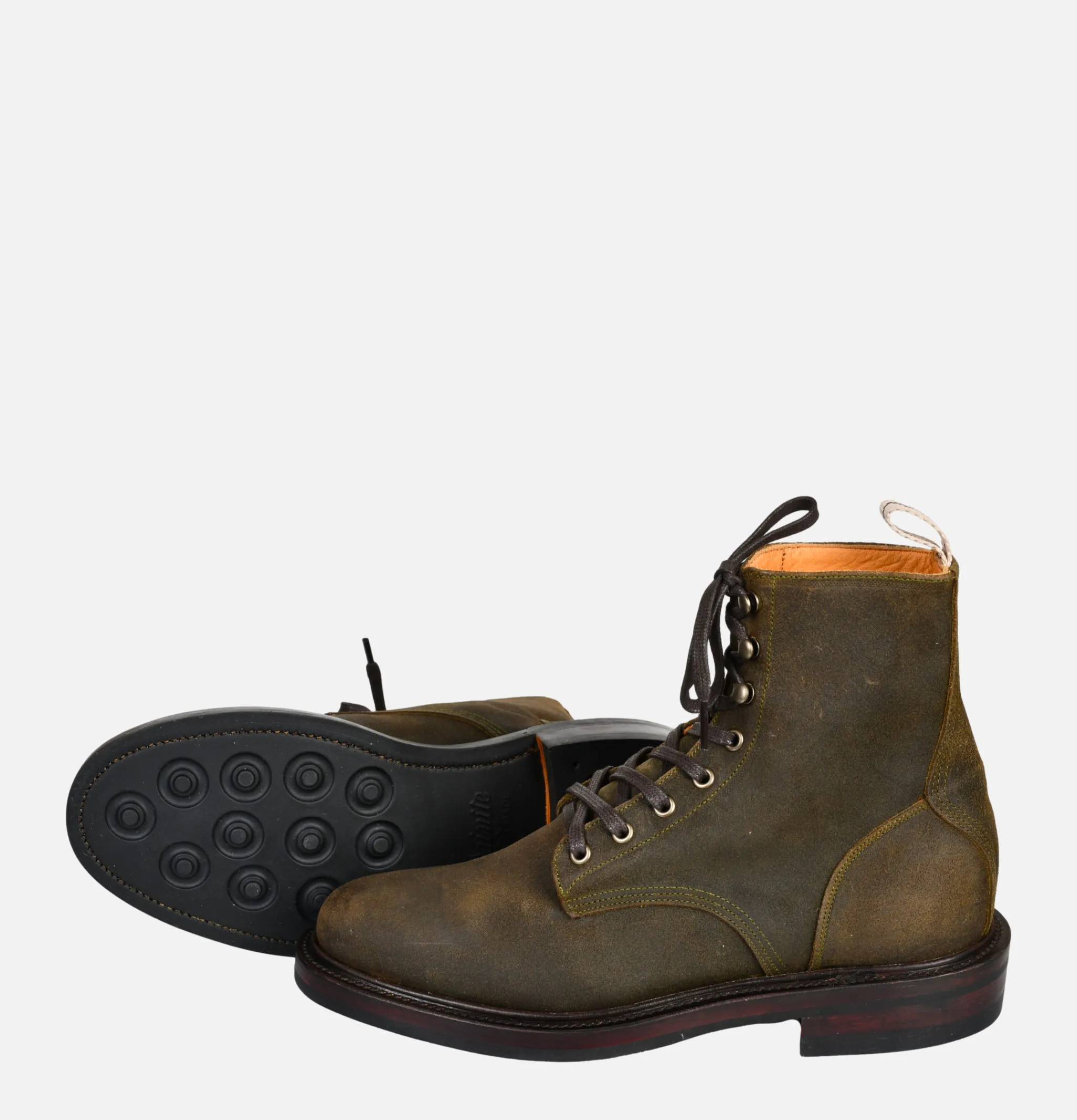 UNMARKED Plain Toe Db Hunter Waxed Olive<Homme Bottes
