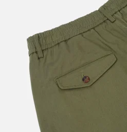 UNIVERSAL WORKS Pleated Track Pant Olive< Pantalons