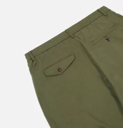 UNIVERSAL WORKS Pleated Track Pant Olive< Pantalons