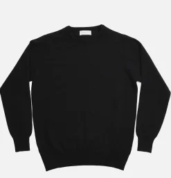 WILLIAM LOCKIE Pull Col Rond Black< Pulls & Cardigans
