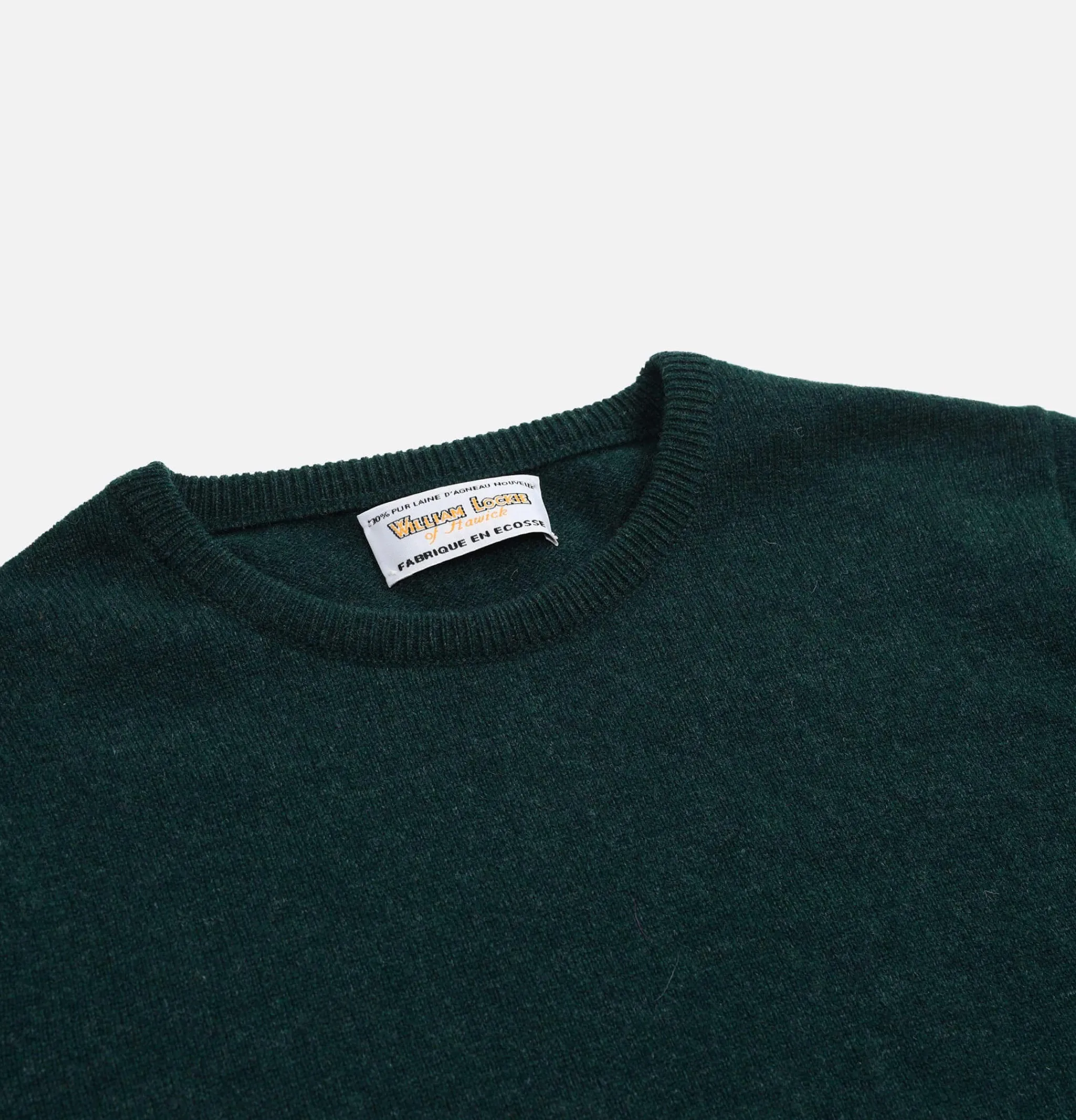 WILLIAM LOCKIE Pull Col Rond Green Astra< Pulls & Cardigans