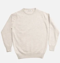 WILLIAM LOCKIE Pull Col Rond Linen< Pulls & Cardigans