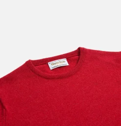 WILLIAM LOCKIE Pull Col Rond Poppy Mix< Pulls & Cardigans