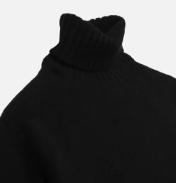 WILLIAM LOCKIE Pull Col Roulé Aryan Black< Pulls & Cardigans