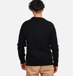 PEREGRINE Pull Hudson Aran Navy< Pulls & Cardigans