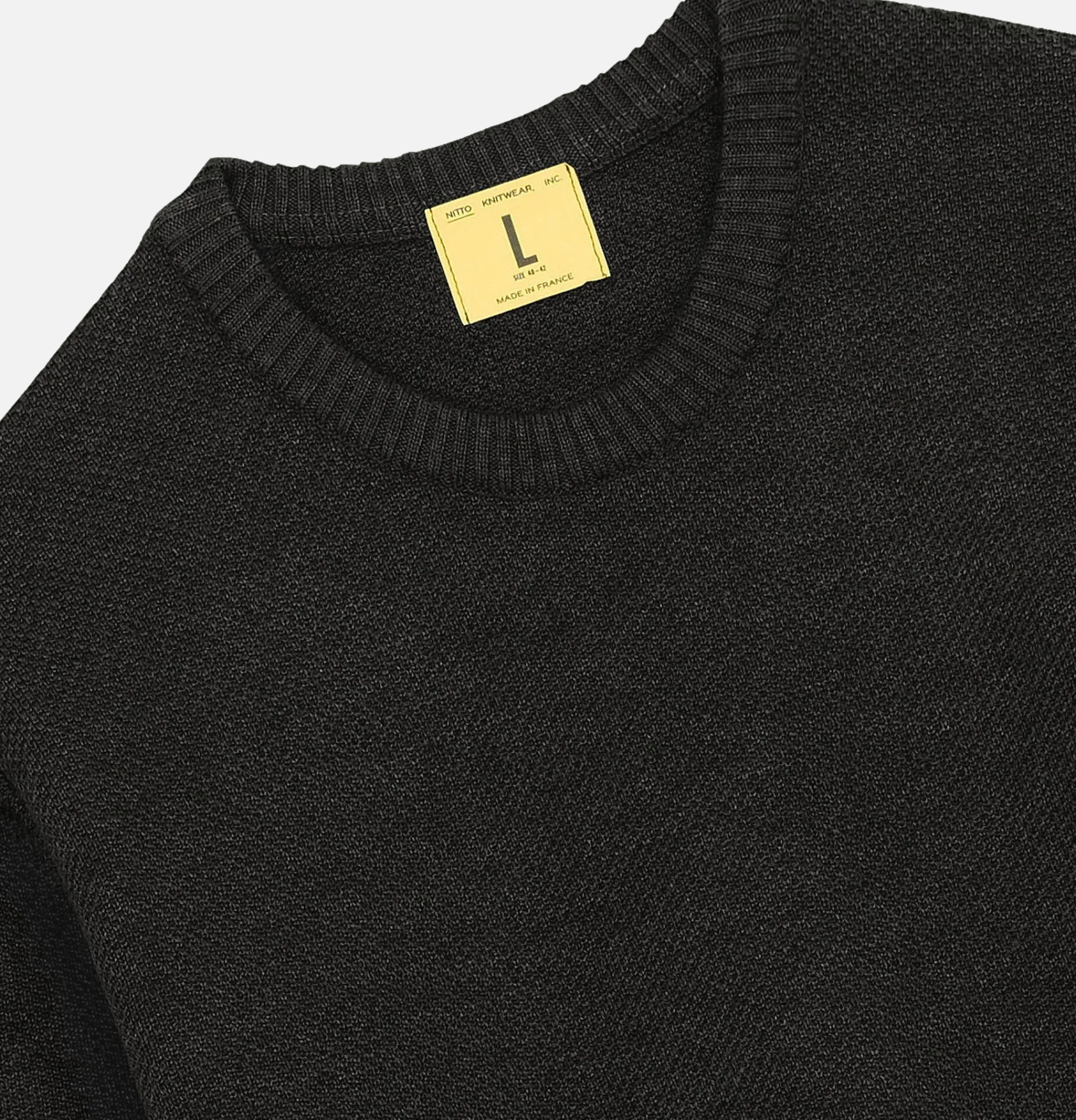 NITTO KNITWEAR Pull Youri Col Rond Anthracite< Pulls & Cardigans