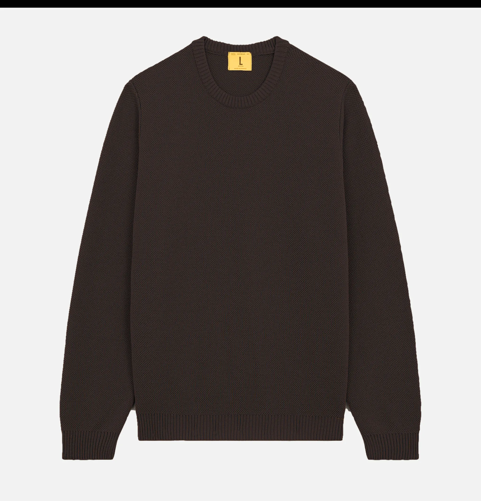 NITTO KNITWEAR Pull Youri Col Rond Marron< Pulls & Cardigans