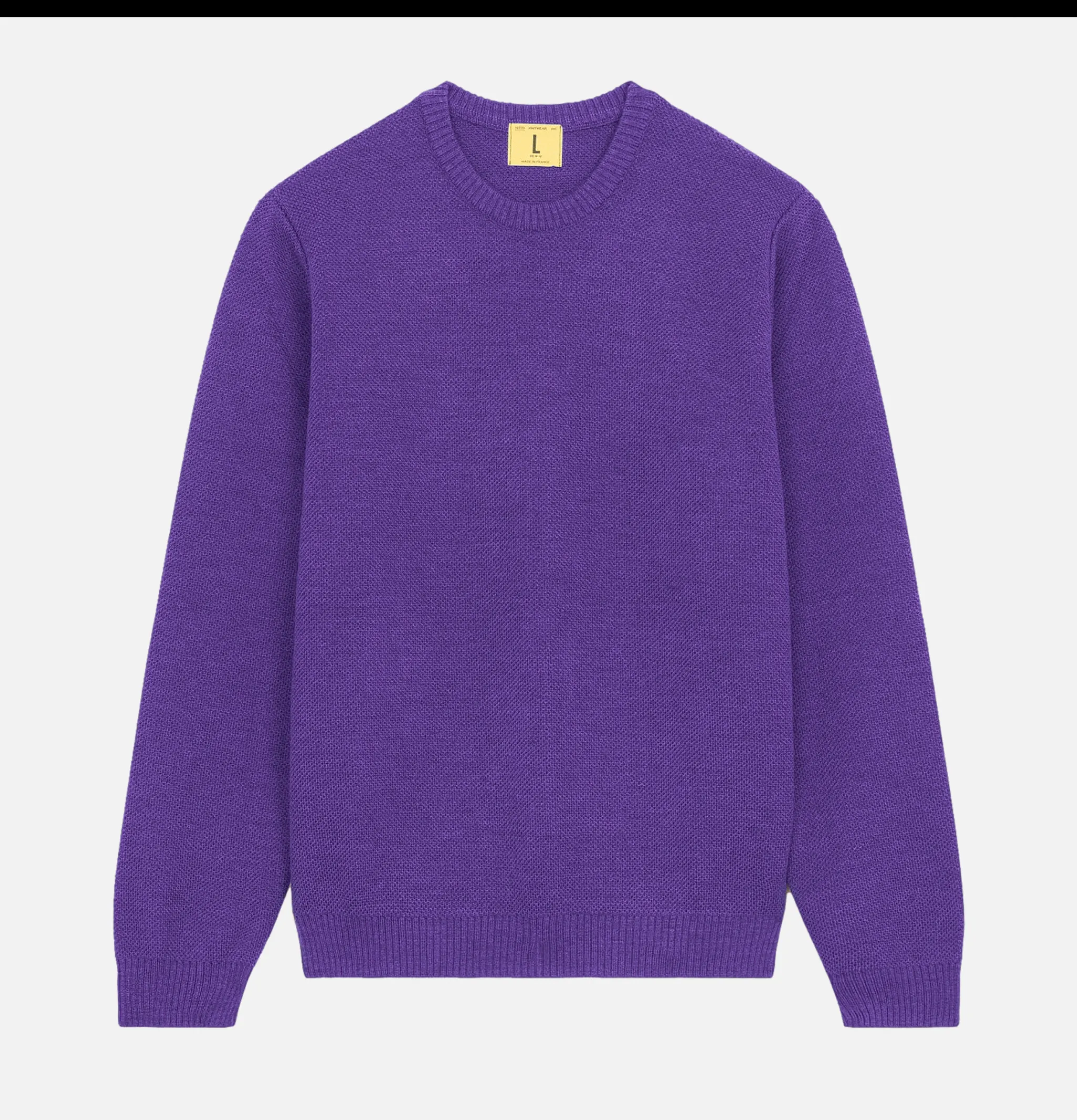 NITTO KNITWEAR Pull Youri Col Rond Violet< Pulls & Cardigans