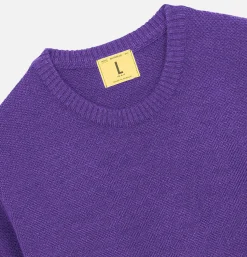 NITTO KNITWEAR Pull Youri Col Rond Violet< Pulls & Cardigans