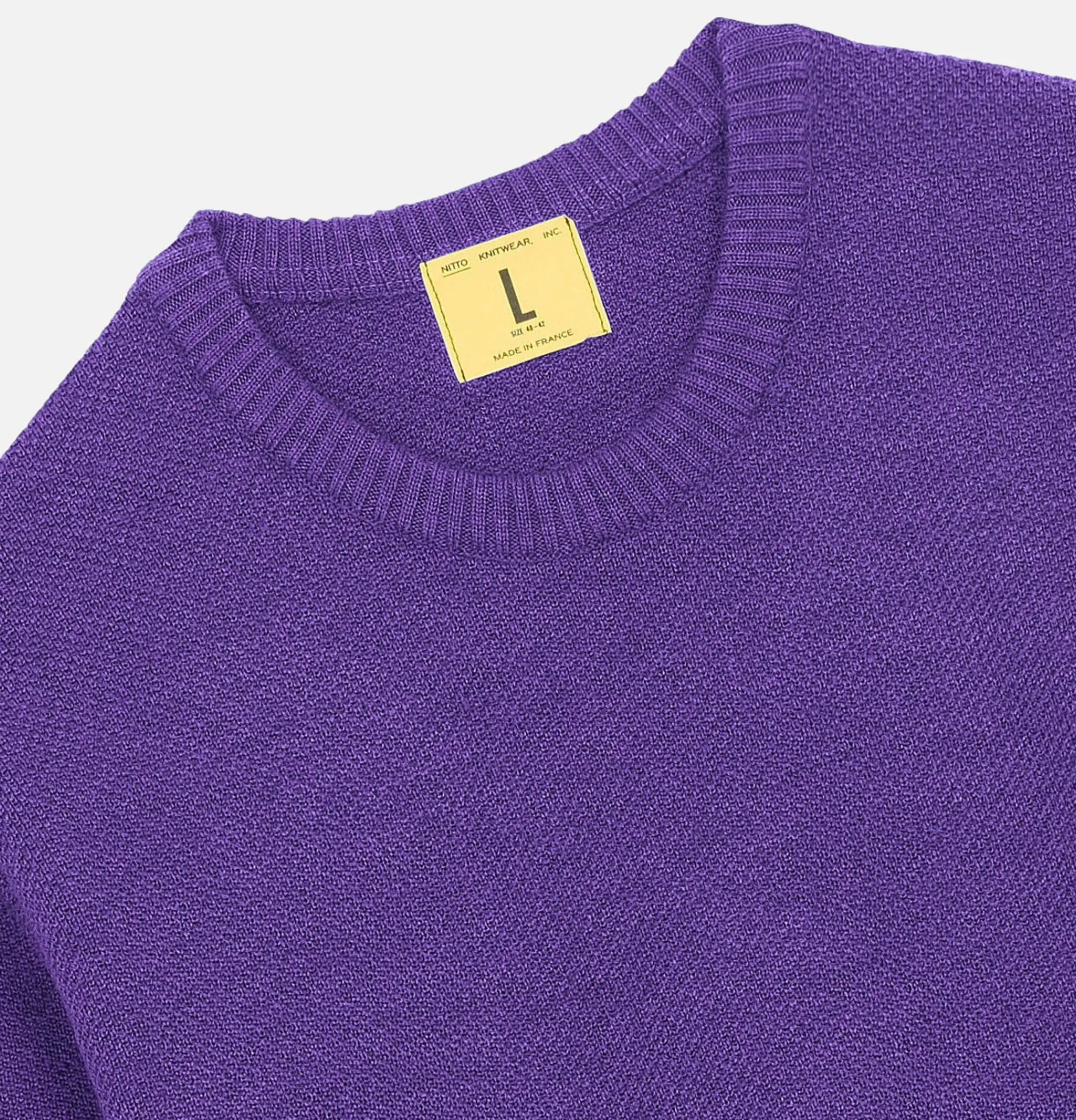 NITTO KNITWEAR Pull Youri Col Rond Violet< Pulls & Cardigans