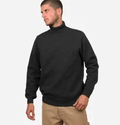 NITTO KNITWEAR Pull Youri Col Roule Charcoal< Pulls & Cardigans