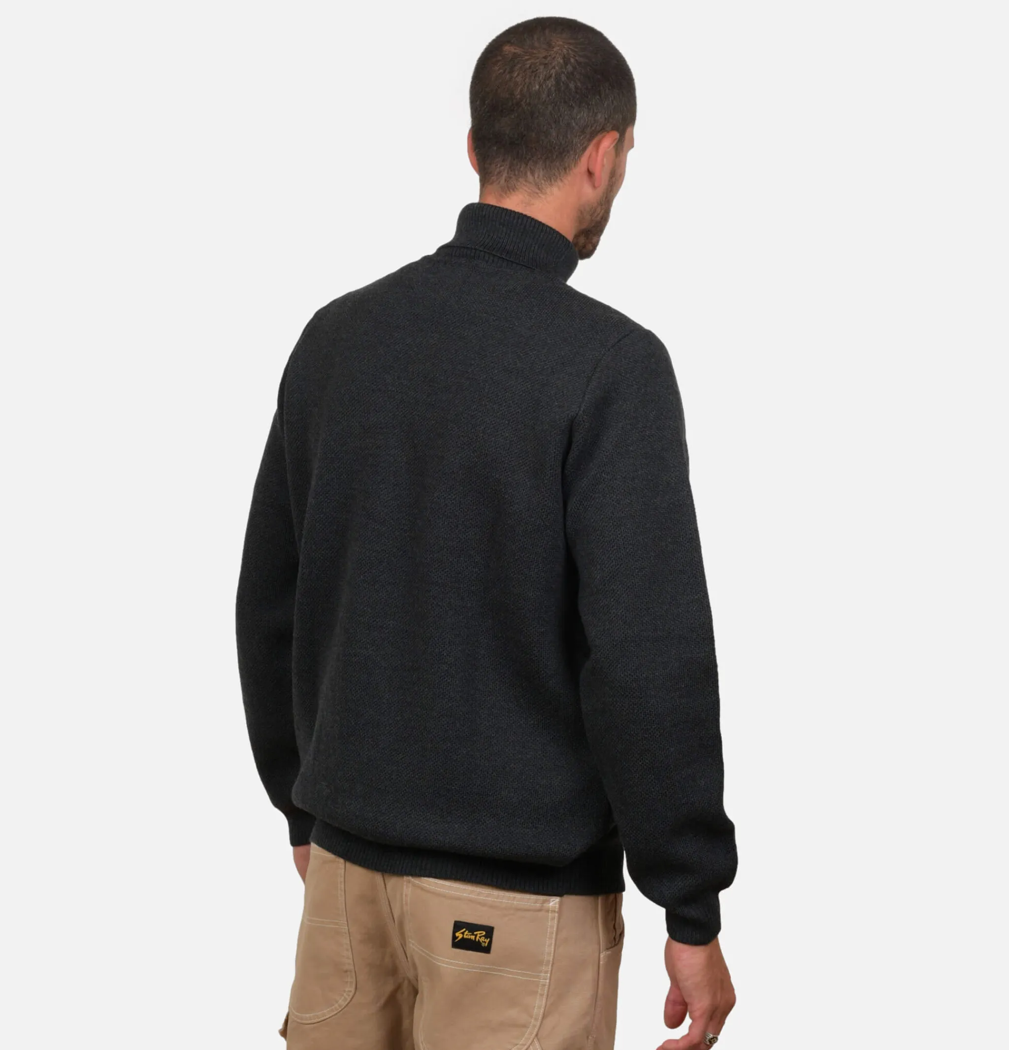 NITTO KNITWEAR Pull Youri Col Roule Charcoal< Pulls & Cardigans