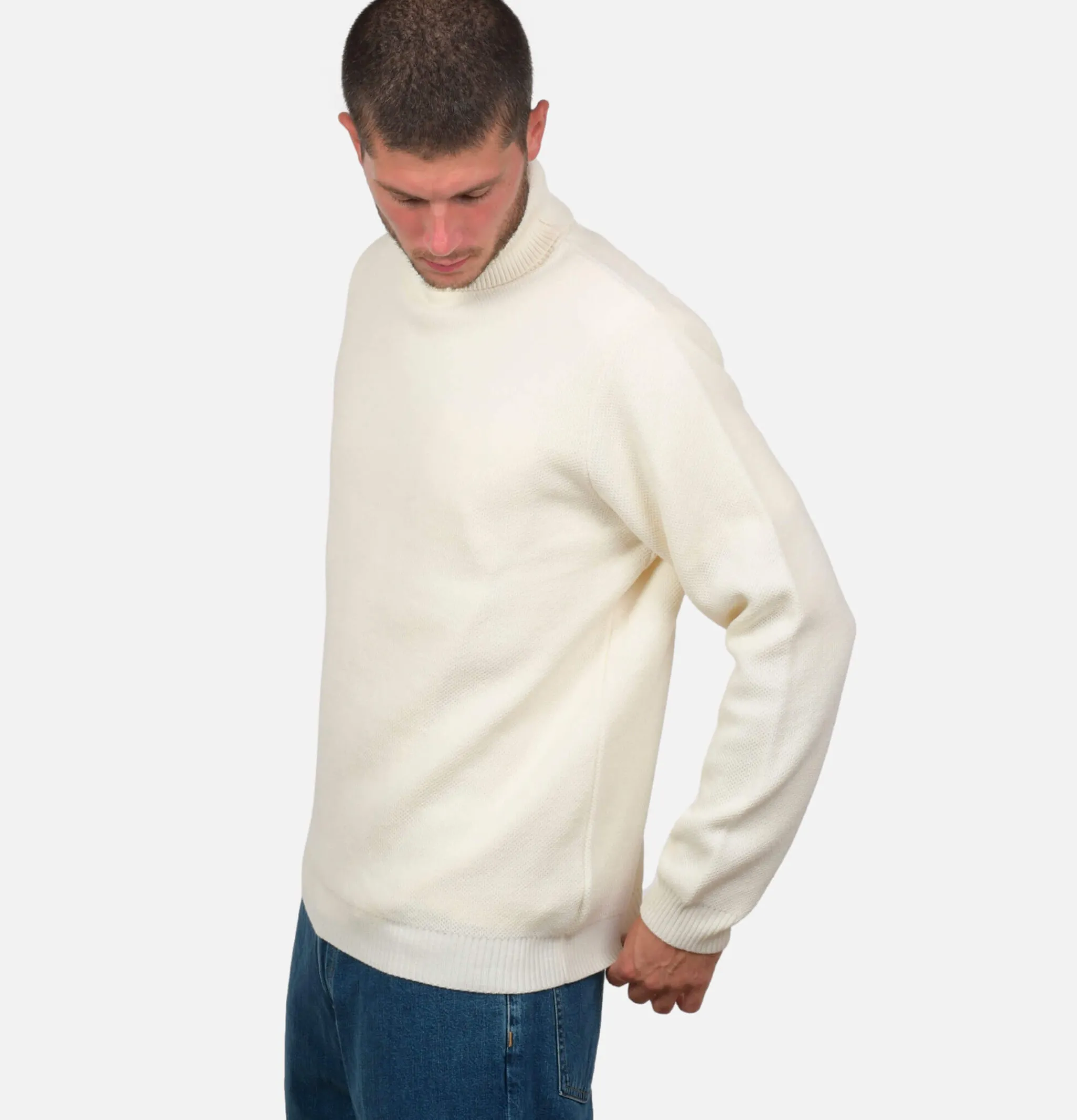NITTO KNITWEAR Pull Youri Col Roule Ecru< Pulls & Cardigans
