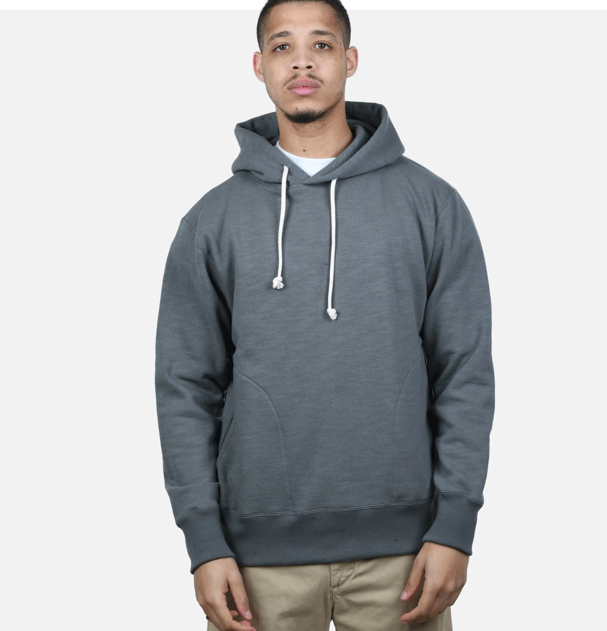 JACKMAN Pullover Hooded Sweatshirt Stone Grey< Sweats & Polaires