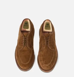 ALDEN SHOE CO 702R - Plain Toe Derby Snuff Suede<Homme Chaussures