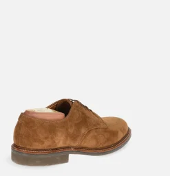ALDEN SHOE CO 702R - Plain Toe Derby Snuff Suede<Homme Chaussures