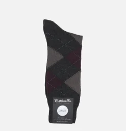 PANTHERELLA Racton Merino Charcoal<Homme Chaussettes