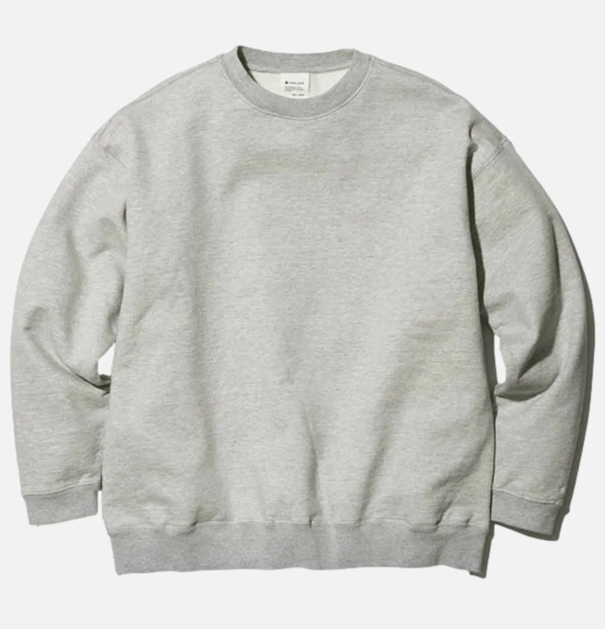 SNOW PEAK Recycled Cotton Sweat Crewneck Grey< Sweats & Polaires