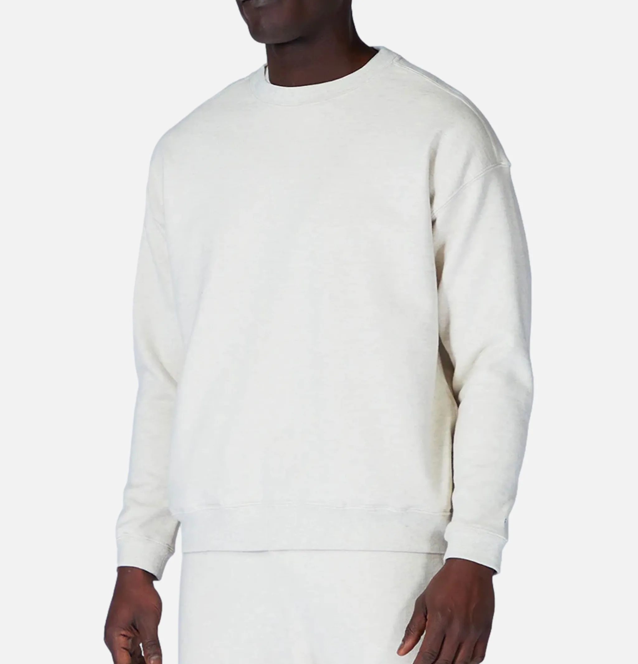 SNOW PEAK Recycled Cotton Sweat Crewneck Grey< Sweats & Polaires