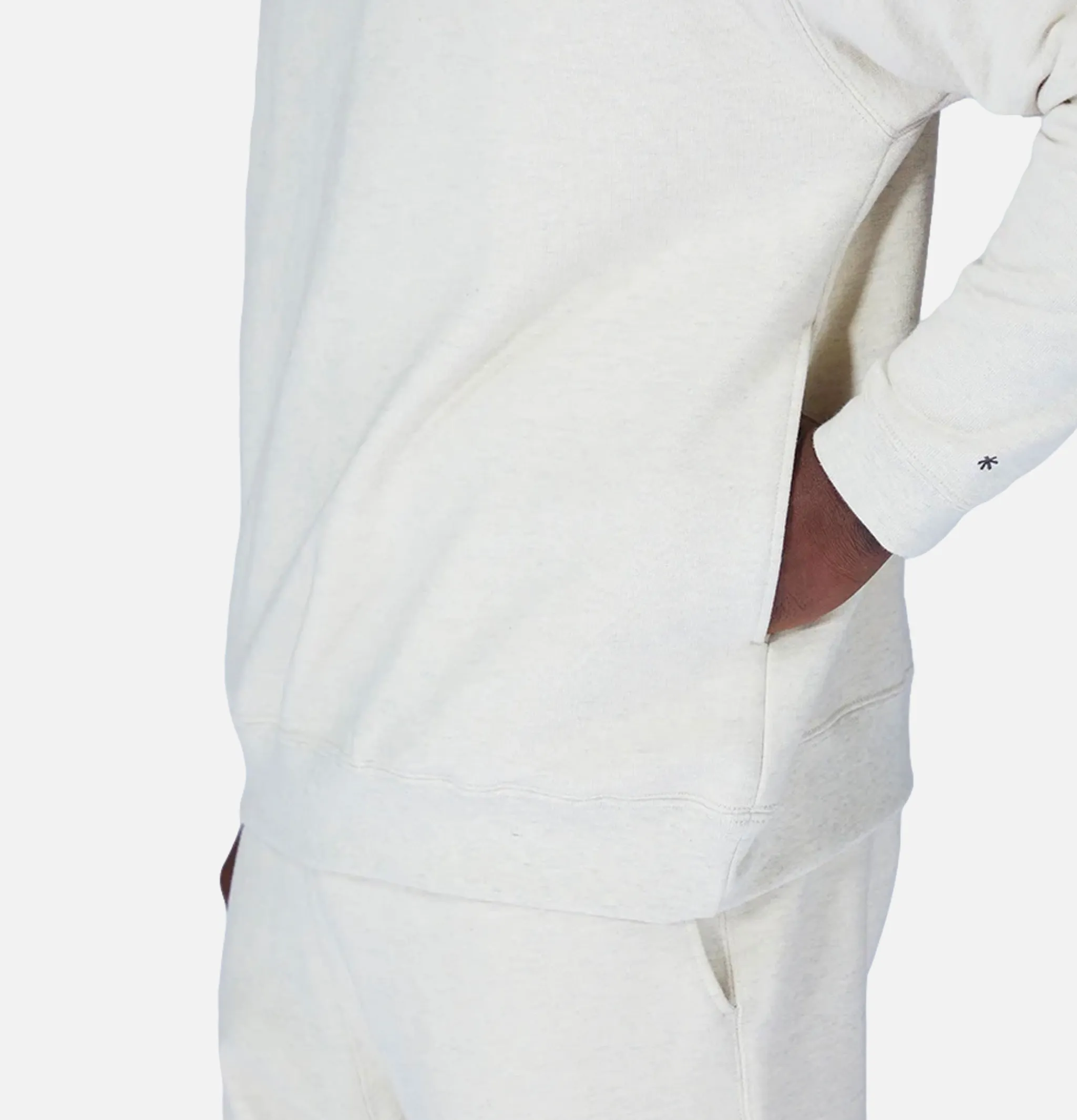 SNOW PEAK Recycled Cotton Sweat Crewneck Grey< Sweats & Polaires