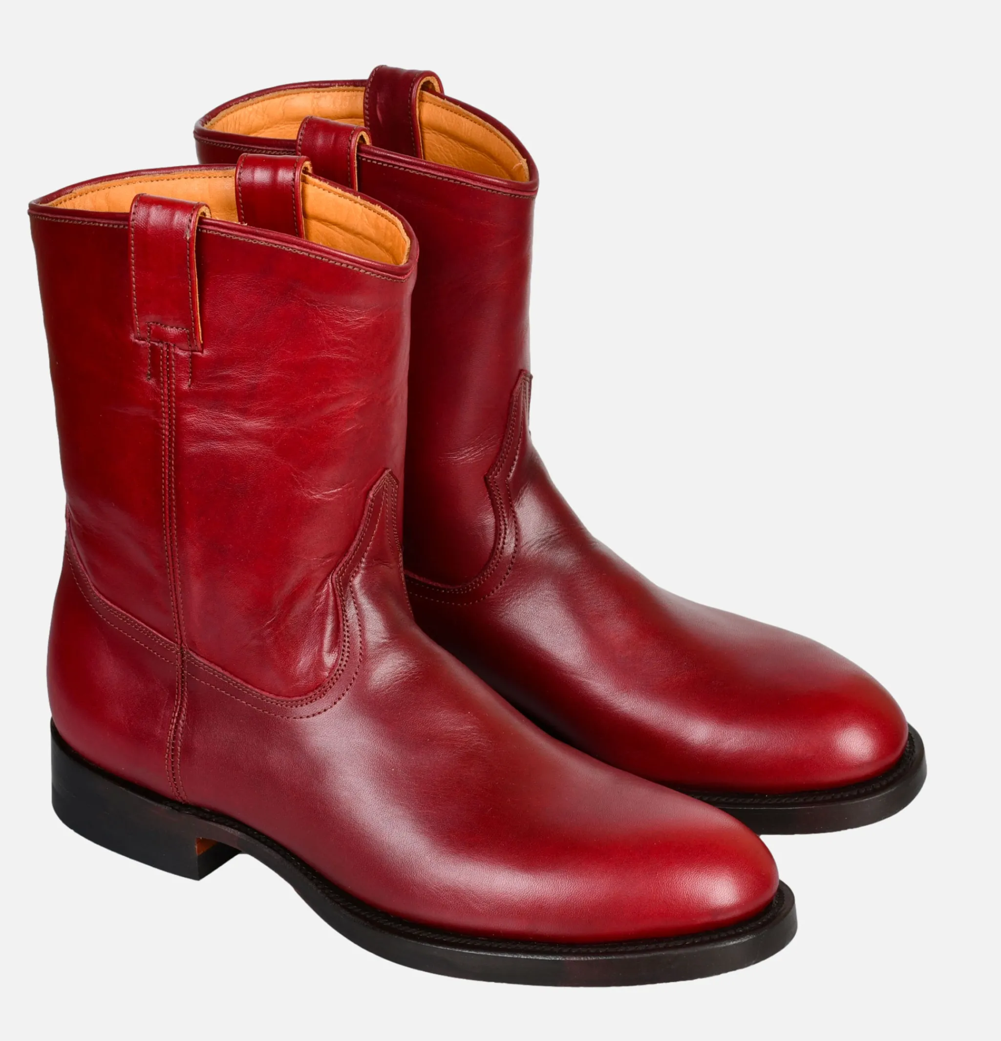 UNMARKED Roper Boots Pull Up Cherry<Homme Bottes