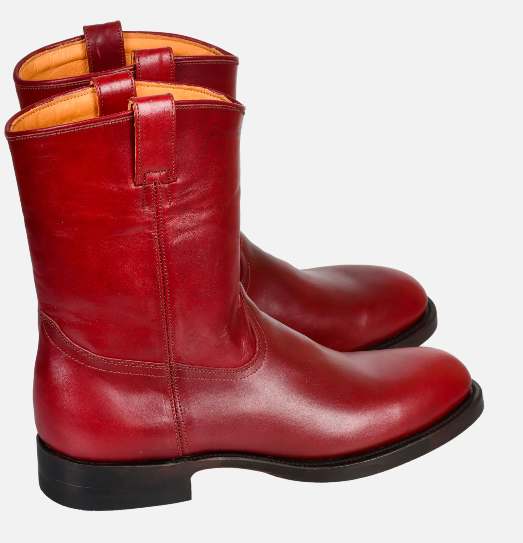 UNMARKED Roper Boots Pull Up Cherry<Homme Bottes