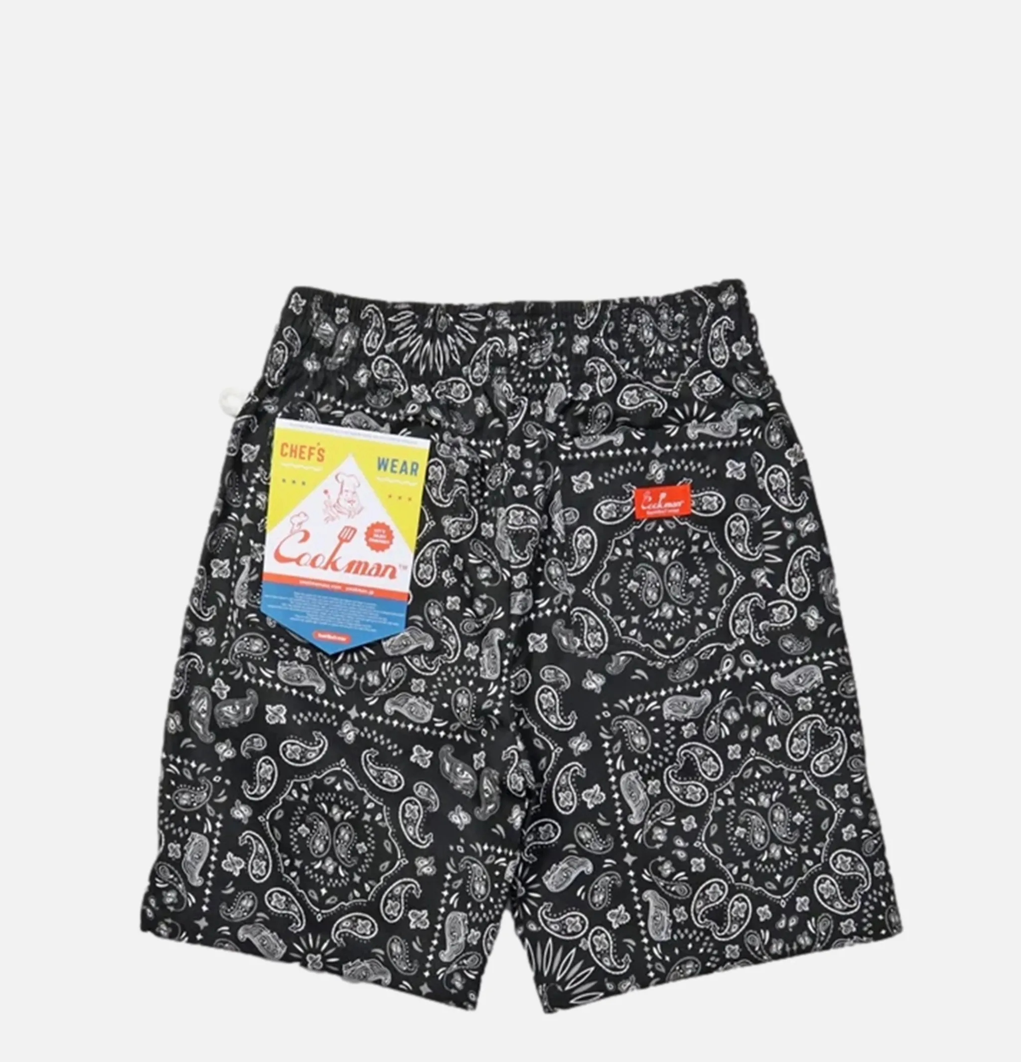 COOKMAN Short Front Pocket Paisley Noir< Shorts