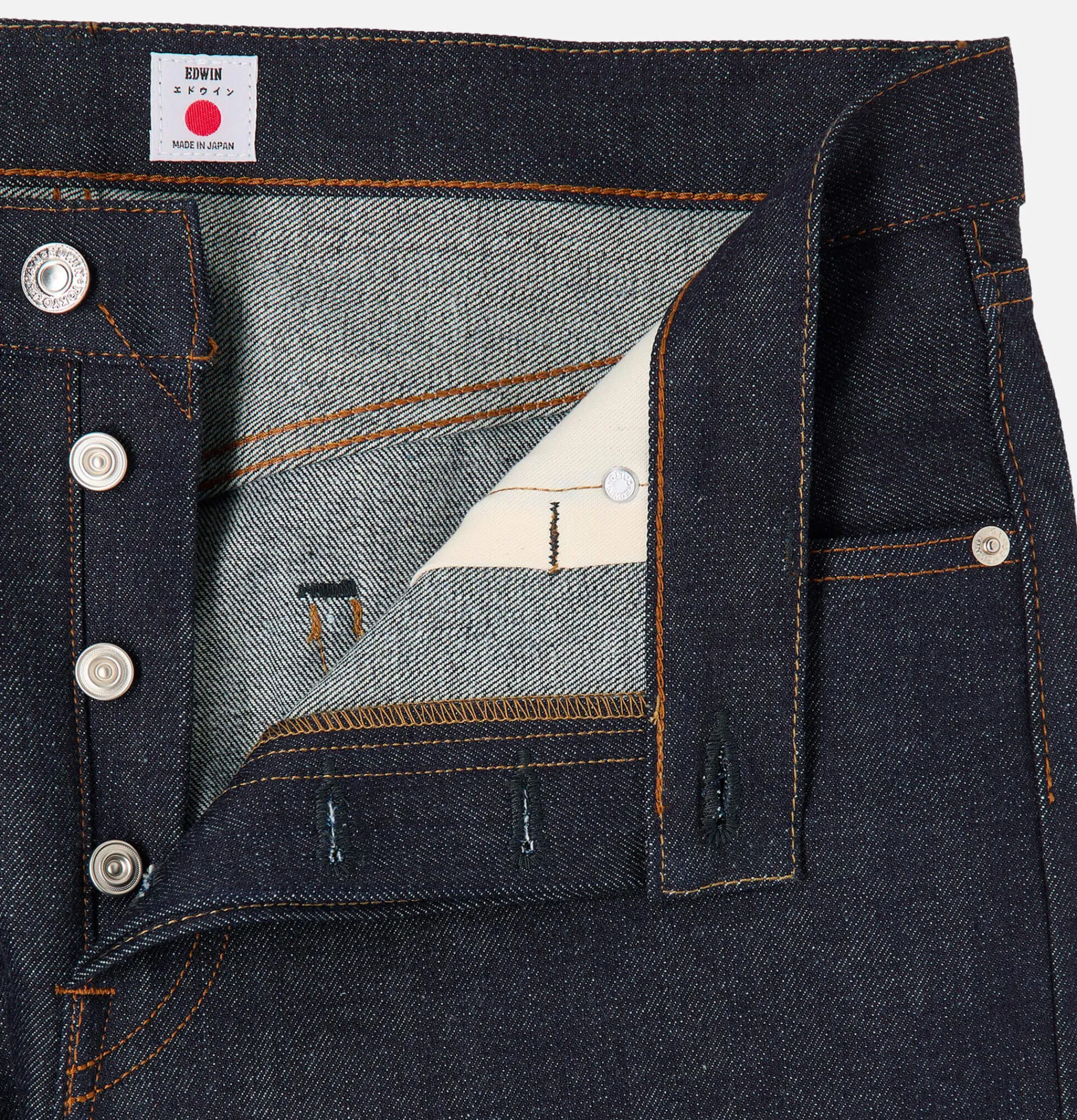 EDWIN Slim Tapered Kurabo Blue Unwash< Jeans