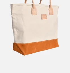 HERITAGE LEATHER COMPANY Suede Day Tote Bag Marron< Tote-bags
