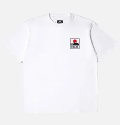 EDWIN Sunset On Mt Fuji Tee White< T-shirts