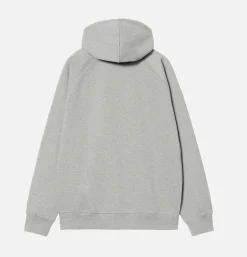 CARHARTT WIP Sweat Hooded Chase Grey Heath< Sweats & Polaires
