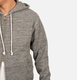 JACKMAN Sweat Parka Charcoal< Sweats & Polaires