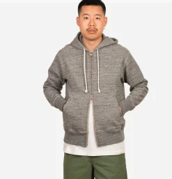 JACKMAN Sweat Parka Charcoal< Sweats & Polaires