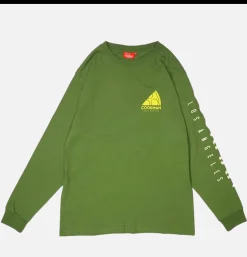 COOKMAN Tee Shirt Long Sleeve Pizza Green< T-shirts