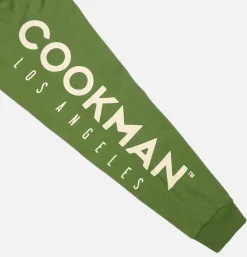 COOKMAN Tee Shirt Long Sleeve Pizza Green< T-shirts