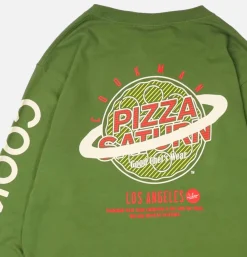 COOKMAN Tee Shirt Long Sleeve Pizza Green< T-shirts