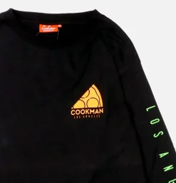 COOKMAN Tee Shirt Long Sleeve Pizza Noir< T-shirts
