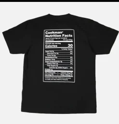 COOKMAN Tee Shirt Nutrition Facts Black< T-shirts