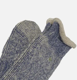 ANONYMOUS ISM Thick Pile Crew Socks Ink Blue<Homme Chaussettes