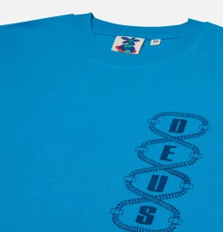 DEUS Thread Tee Wave Ride Blue< T-shirts